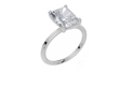 18ct White Gold Radiant Cut 3.00 Carat of Lab-Grown Diamond Ring