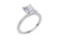 18ct White Gold Radiant Cut 1.82 Carat tw of Lab-Grown Diamond Ring