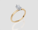 18ct Yellow Gold Marquise Cut 0.50 Carat of  Diamond Ring
