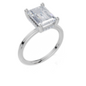 18ct White Gold Emerald Cut 3.10 Carat tw of  Diamond Ring