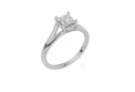 18ct White Gold Princess Cut 0.55 Carat tw of  Diamond Ring