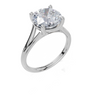 18ct White Gold Round Cut 3.00 Carat of Lab-Grown Diamond Ring