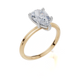 18ct Yellow Gold Pear Cut 1.50 Carat of Lab-Grown Diamond Ring