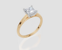 18ct Yellow Gold Princess Cut 1.00 Carat of  Diamond Ring