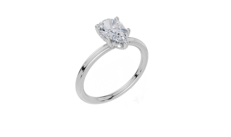 18ct White Gold Pear Cut 1.05 Carat tw of  Diamond Ring