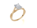 18ct Yellow Gold Radiant Cut 1.00 Carat of  Diamond Ring
