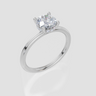 18ct White Gold Round Cut 1.05 Carat tw of Lab-Grown Diamond Ring