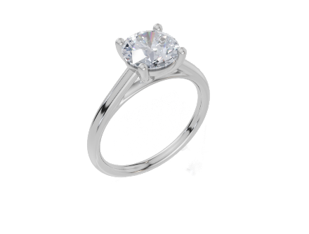 18ct White Gold Round Cut 1.50 Carat of Lab-Grown Diamond Ring