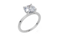 18ct Yellow Gold Round Cut 2.00 Carat of Lab-Grown Diamond Ring