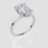 18ct White Gold Oval Cut 4.00 Carat of Lab-Grown Diamond Ring