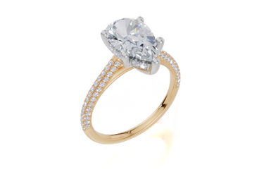 18ct Yellow Gold Pear Cut 2.39 Carat tw of Lab-Grown Diamond Ring