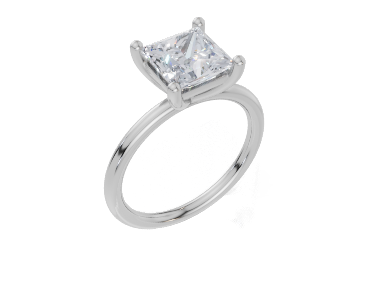 18ct White Gold Princess Cut 2.00 Carat of  Diamond Ring