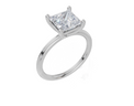 18ct White Gold Princess Cut 2.00 Carat of  Diamond Ring