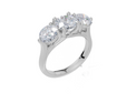18ct White Gold Round Cut 2.50 Carat tw of Lab-Grown Diamond Ring