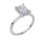 18ct White Gold Radiant Cut 2.08 Carat tw of Lab-Grown Diamond Ring