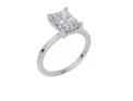 18ct White Gold Radiant Cut 2.08 Carat tw of Lab-Grown Diamond Ring