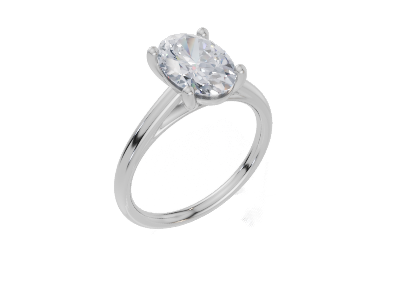 18ct White Gold Oval Cut 2.00 Carat of  Diamond Ring