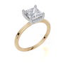 18ct Yellow Gold Princess Cut 1.58 Carat tw of Lab-Grown Diamond Ring