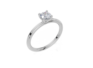 18ct White Gold Round Cut 0.50 Carat of Lab-Grown Diamond Ring