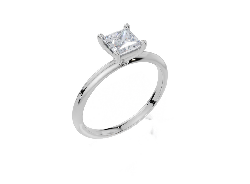 18ct White Gold Princess Cut 0.75 Carat of  Diamond Ring