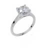 18ct White Gold Round Cut 1.58 Carat tw of Lab-Grown Diamond Ring