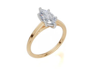 18ct Yellow Gold Marquise Cut 1.00 Carat of  Diamond Ring