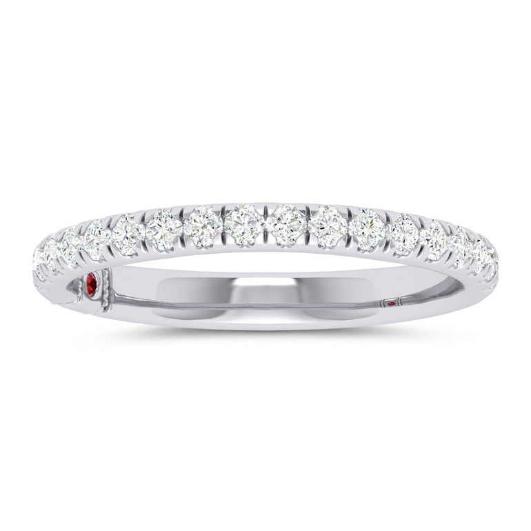Royale Platinum Round 0.33 CTW Diamond Band