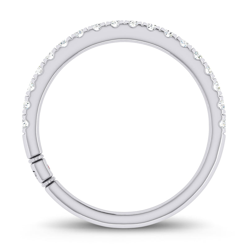 Royale Platinum Round 0.33 CTW Diamond Band