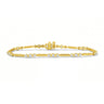 9ct Yellow Gold Round Cut 2.00ctw Diamond Bracelet