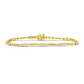 9ct Yellow Gold Round Cut 2.00ctw Diamond Bracelet