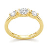 9ct Yellow Gold Round Cut 1.20ctw Diamond Ring