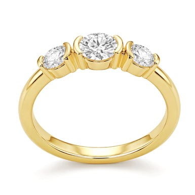 9ct Yellow Gold Round Cut 1.20ctw Diamond Ring