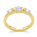 9ct Yellow Gold Round Cut 1.20ctw Diamond Ring