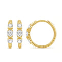 9ct Yellow Gold Round Cut 0.50ctw Diamond Earrings