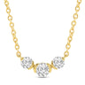 9ct Yellow Gold Round Cut 0.50ctw Diamond Necklace