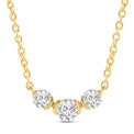 9ct Yellow Gold Round Cut 0.50ctw Diamond Necklace