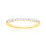 Halo 18ct Yellow Gold 0.25 Carat tw Diamond Band