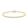 9ct Yellow Gold Round Brilliant Cut 2.00 Carat tw Diamonds Bracelet