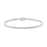 9ct White Gold Round Brilliant Cut 3.00 Carat tw Diamonds Bracelet