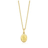 9ct Yellow Gold Oval 12mm Saint Christopher Pendant