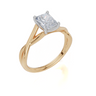 18ct Yellow Gold Radiant Cut 1.00 Carat of  Diamond Ring