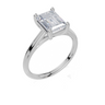 18ct White Gold Emerald Cut 2.00 Carat of Lab-Grown Diamond Ring