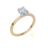 18ct Yellow Gold Oval Cut 0.80 Carat tw of  Diamond Ring