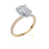 18ct Yellow Gold Oval Cut 2.41 Carat tw of  Diamond Ring