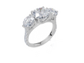 18ct White Gold Round Cut 3.94 Carat tw of Diamond Ring