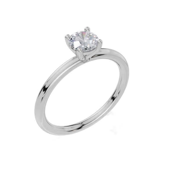 18ct White Gold Round Cut 0.50 Carat of  Diamond Ring
