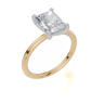 18ct Yellow Gold Radiant Cut 2.00 Carat of  Diamond Ring