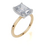 18ct Yellow Gold Radiant Cut 3.10 Carat tw of Lab-Grown Diamond Ring