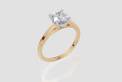 18ct Yellow Gold Round Cut 1.00 Carat of  Diamond Ring