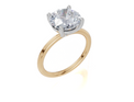 18ct Yellow Gold Round Cut 3.00 Carat of Lab-Grown Diamond Ring